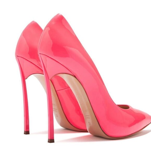 🆕🆕Casadei “Blade” Pump in Fluro Pink, 39.5🔥🔥 - Picture 2 of 11